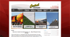Desktop Screenshot of central-concrete.net