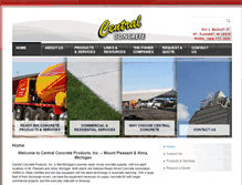 Tablet Screenshot of central-concrete.net